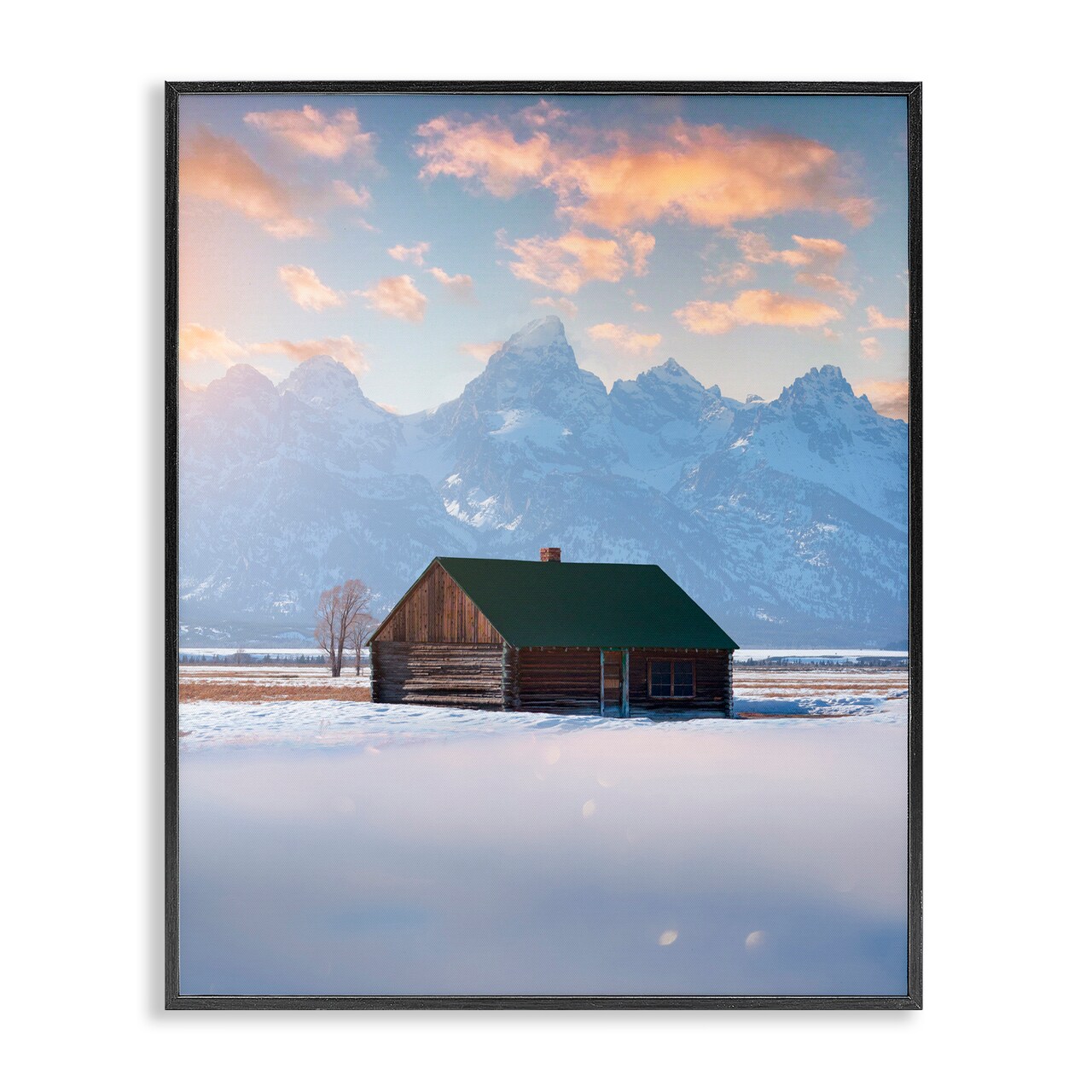 Stupell Industries Cabin In The Snowy Tetons Framed Giclee, design by Jared Kreiss
